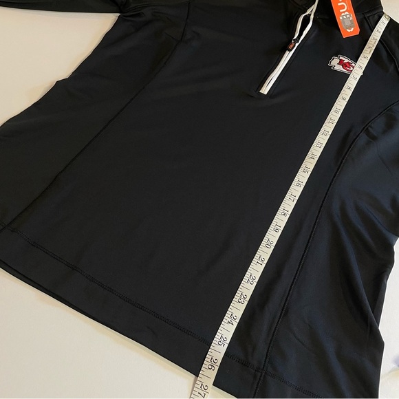 Kansas City Chiefs CBUK Women's Jackson Half Zip Overknit Black Size Large NWT - Picture 14 of 15